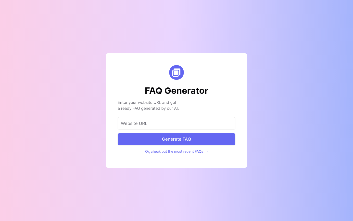 FAQ Generator