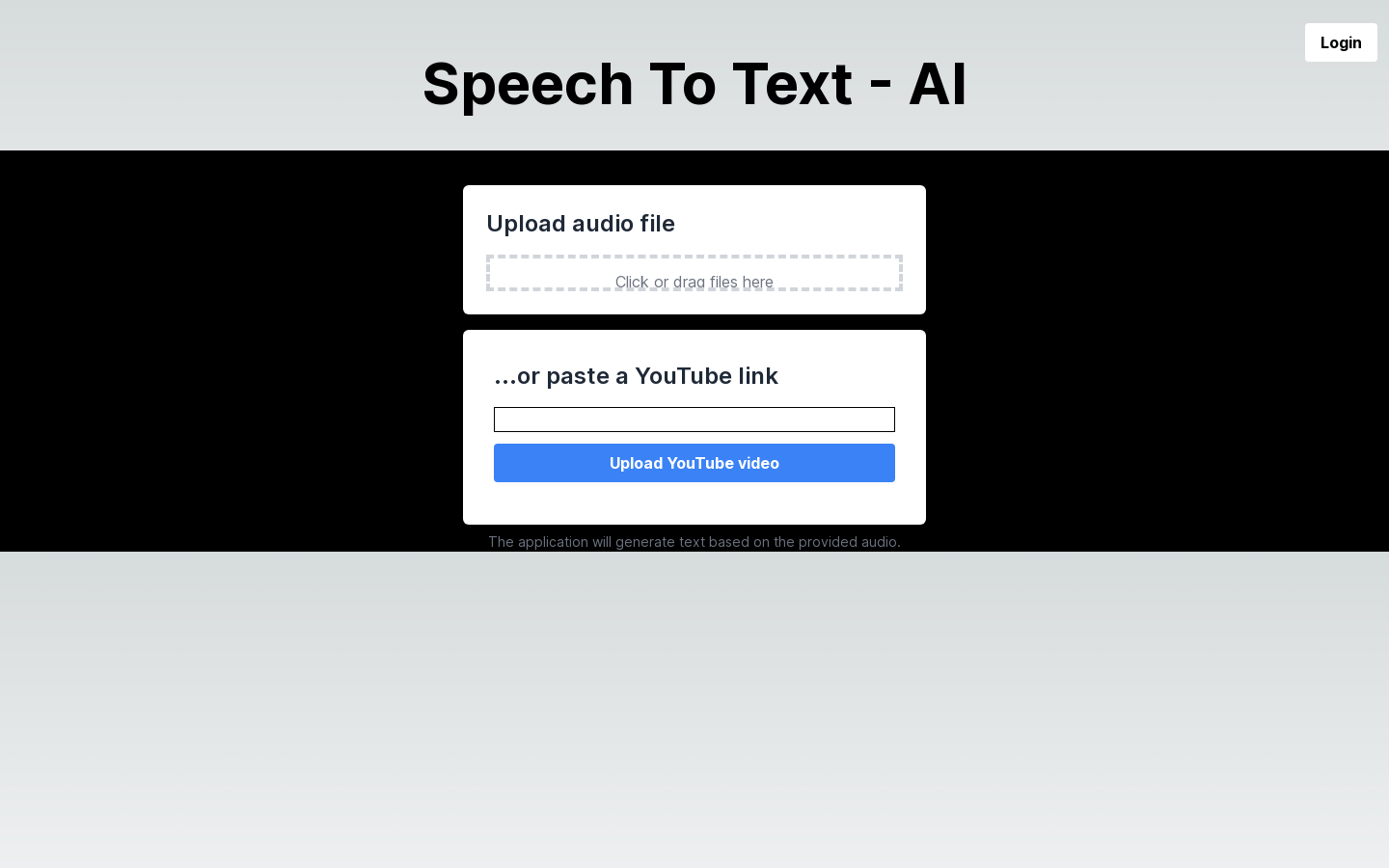 Speech To Text AI