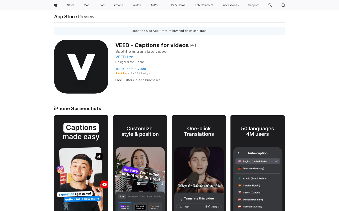 VEED - Captions for videos AiAPP最新工具和软件app下载
